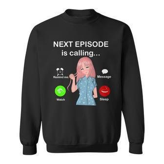 Anime Next Episode Is Calling Graphic Design Printed Casual Daily Basic Sweatshirt - Thegiftio UK