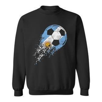 Argentina Soccer Argentinian Flag Pride Soccer Player Sweatshirt | Mazezy