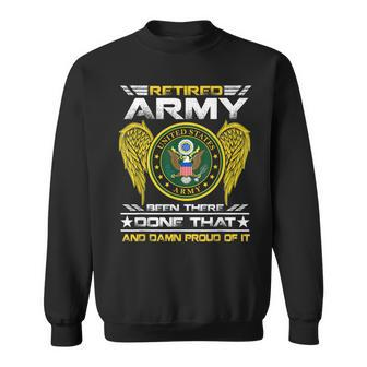 Army Retired Military US Army Retirement Men Women Sweatshirt Graphic Print Unisex - Thegiftio UK
