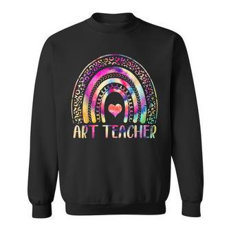 Art Teacher Tie Dye Rainbow Back To School Sweatshirt - Thegiftio UK