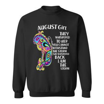 August Girl Paisley Butterfly Sweatshirt - Monsterry AU