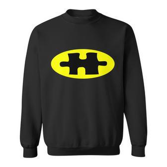Autism Awareness Bat Puzzle Logo Tshirt Sweatshirt - Monsterry