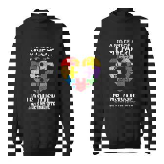 Autism Awareness Dad Mom Daughter Autistic Kids Awareness Sweatshirt - Monsterry