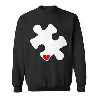 Autism Puzzle Heart Piece Sweatshirt - Monsterry