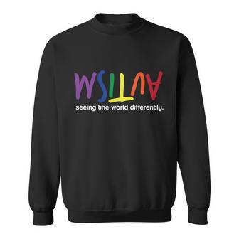 Autism Seeing The World Differently Tshirt Sweatshirt - Monsterry DE