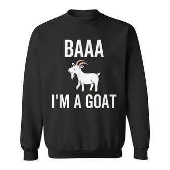 Baaa Im A Goat Funny Halloween Party Animal Costume Men Women Sweatshirt Graphic Print Unisex - Thegiftio UK
