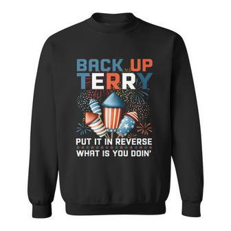 Back Up Terry Put It In Reverse Funny July 4Th Firework Meme Sweatshirt - Monsterry DE