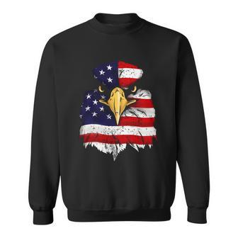 Bald Eagle 4Th Of July American Flag Patriotic Freedom Usa Gift Sweatshirt - Monsterry