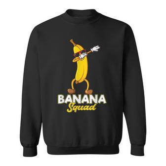 Banana Squad Funny Dabbing Banana Food & Dab Dab Sweatshirt - Thegiftio UK