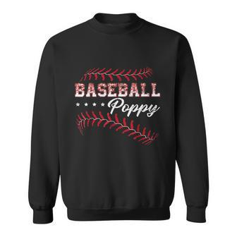 Baseball Poppy Funny Baseball Player Sports Fathers Day Sweatshirt - Thegiftio UK