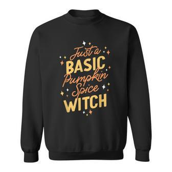 Basic Pumpkin Spice Witch Fall Coffee Latte Lover Autumn V2 Sweatshirt - Seseable