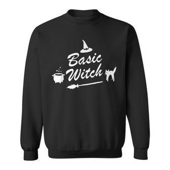 Basic Witch - Easy Halloween Costume Sweatshirt - Seseable