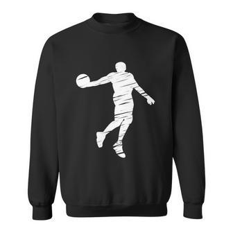 Basketball Player Retro Lines Gift Sweatshirt - Monsterry UK