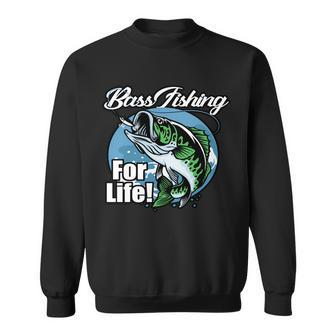 Bass Fishing For Life Sweatshirt - Thegiftio UK
