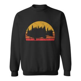 Bass Fishing Forest Sunset Sweatshirt - Thegiftio UK