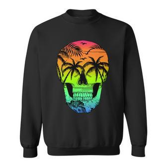 Beach Abstract Skull Sweatshirt - Monsterry CA