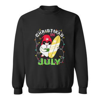 Beach Santa Surfer Funny Christmas In July V2 Sweatshirt - Monsterry