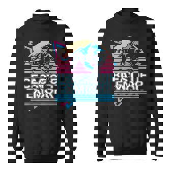 Beast Of Exmoor Cryptid Cryptozoology Retro Men Women Sweatshirt Graphic Print Unisex - Thegiftio UK
