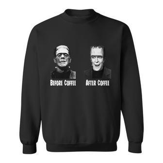 Before Coffee After Coffee Funny Monster Tshirt Sweatshirt - Monsterry AU