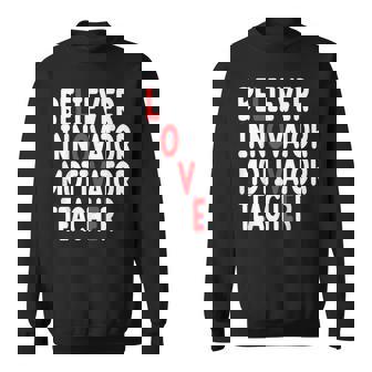 Believer Motivator Innovator Educator Love Teacher Sweatshirt - Thegiftio