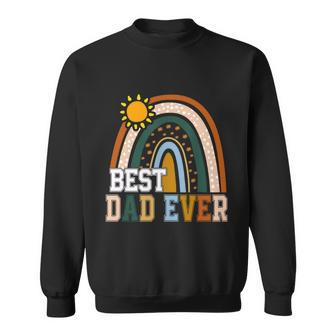 Best Dad Ever Rainbow Funny Fathers Day From Wife Daughter Gift Sweatshirt - Monsterry AU