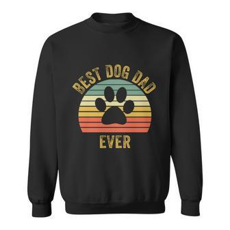 Best Dog Dad Ever Sunset Vintage Gift For Best Father Daddy Graphic Design Printed Casual Daily Basic Sweatshirt - Thegiftio UK