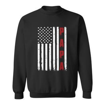 Best Papa Ever American Flag Gifts For Grandpa Fathers Day Graphic Design Printed Casual Daily Basic Sweatshirt - Thegiftio UK