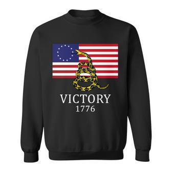 Betsy Ross Flag Dont Tread On Me 13 Colonies Sweatshirt - Monsterry