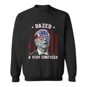 Biden Dazed And Very Confused Tie Dye Funny Anti Joe Biden Sweatshirt - Monsterry DE
