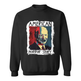Biden Horror American Zombie Story Halloween Retro Vintage Graphic Design Printed Casual Daily Basic Sweatshirt - Thegiftio UK