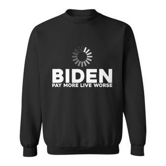 Biden Pay More Live Worse Shirt Pay More Live Worse Biden V2 Sweatshirt - Monsterry