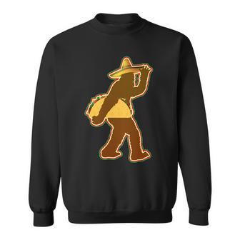 Bigfoot Carrying Taco Cinco De Mayo Tshirt Sweatshirt - Monsterry