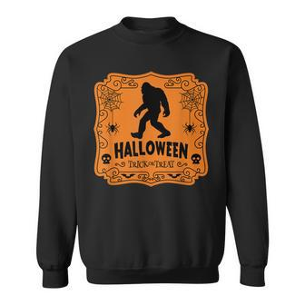 Bigfoot Halloween Costume Trick Or Treat Sasquatch Sweatshirt - Seseable