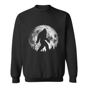 Bigfoot Night Stroll Cool Full Moon & Trees Sasquatch Sweatshirt - Thegiftio UK