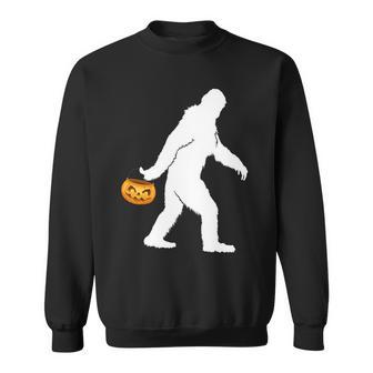 Bigfoot Sasquatch Halloween Pumpkin T-Shirt Graphic Design Printed Casual Daily Basic Sweatshirt - Thegiftio UK