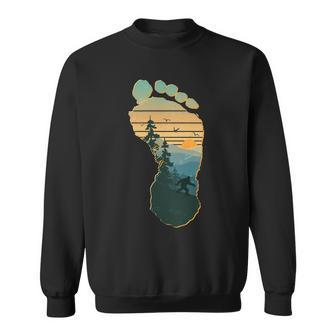 Bigfoot Wilderness Footprint Sweatshirt - Monsterry