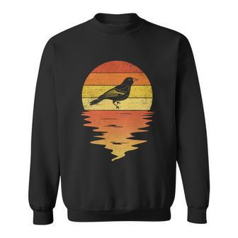 Bird Oriole Cute Gift Retro Sunset Vintage Oriole Birds Cute Gift Sweatshirt - Thegiftio UK