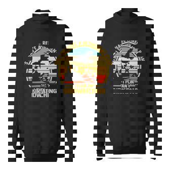 Birdwatching Binoculars Birding Book Journal Retirement Plan Sweatshirt | Mazezy