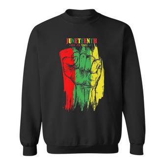 Black History Celebration I Black History Month Fist Juneteenth Sweatshirt - Thegiftio UK