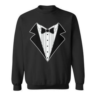 Black Tux Tuxedo Sweatshirt - Monsterry AU