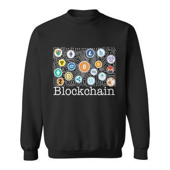 Blockchain Cryptocurrency Logos Sweatshirt - Monsterry CA