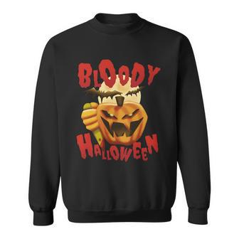 Bloody Halloween Graphic Design Printed Casual Daily Basic V2 Sweatshirt - Thegiftio UK