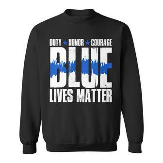 Blue Lives Matter Tshirt Sweatshirt - Monsterry DE