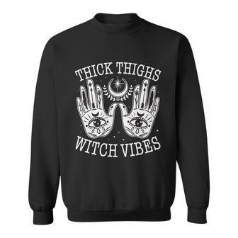 Boho Thick Thighs Witch Vibes Sweatshirt - Monsterry UK