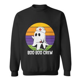 Boo Boo Crew Boo Nurse Halloween Quote Sweatshirt - Monsterry UK