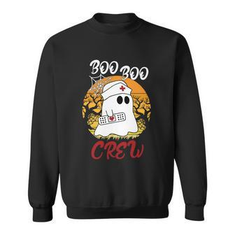 Boo Boo Crew Ghost Halloween Quote Sweatshirt - Monsterry CA