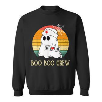 Boo Boo Crew Nurse Ghost Funny Halloween Costume Sweatshirt - Seseable