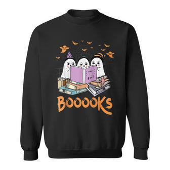 Boo Read Books Library Funny Booooks Ghost Halloween Gifts Sweatshirt - Thegiftio UK