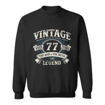 Born In 1945 Vintage Classic Dude 77Th Years Old Birthday Sweatshirt - Thegiftio UK