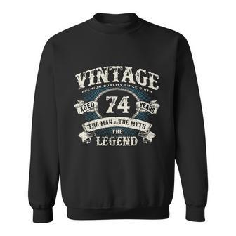 Born In 1948 Vintage Classic Dude 74Th Years Old Birthday Sweatshirt - Thegiftio UK